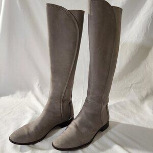 Louise et Cie Lo Vallery Gravel Gray Women's Size 7M  Leather Tall Riding Boots